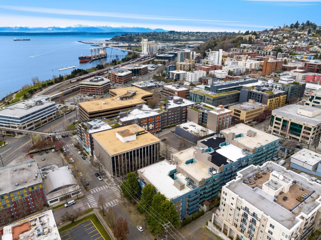 Aerial view of Seattle Washington