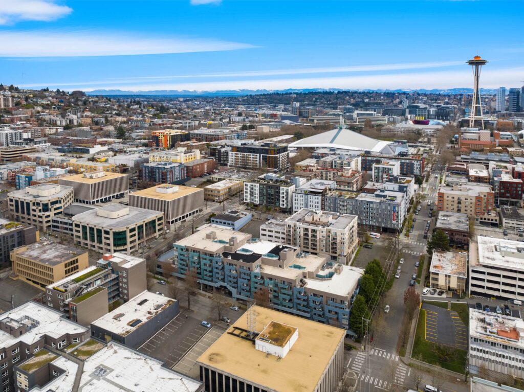 Aerial view of Seattle Washington