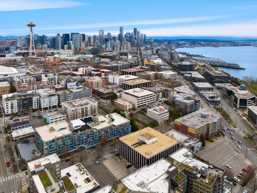 Aerial view of Seattle Washington