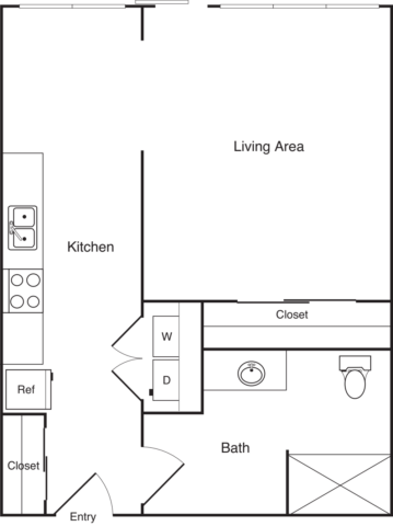 Studio N floor plan